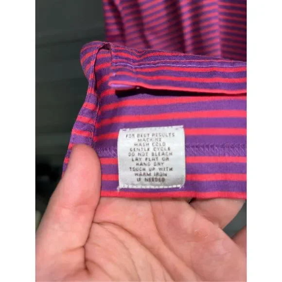 Purple & Pink Peter Millar Crown Crafted Golf Polo Shirt Size L - Picture 6 of 7